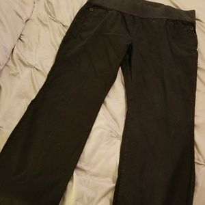 BLACK MATERNITY SLACKS